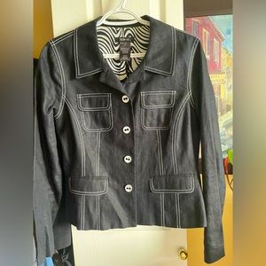 Black linen jacket